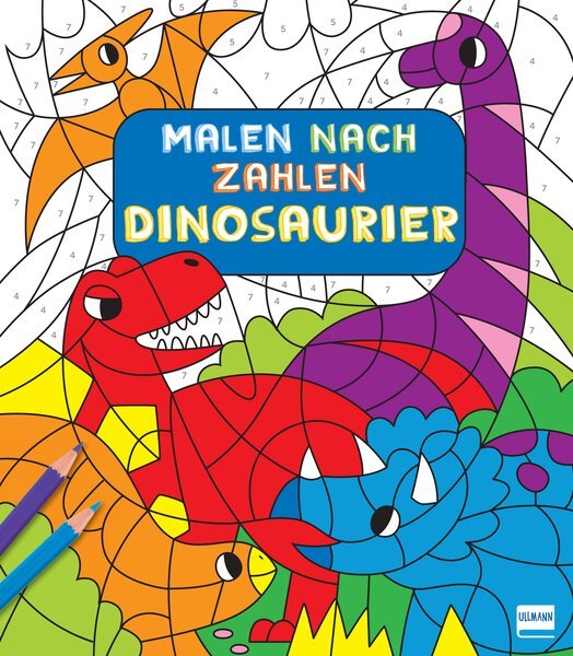 Malen nach Zahlen für Kinder: Dinosaurier (kartoniertes Buch)