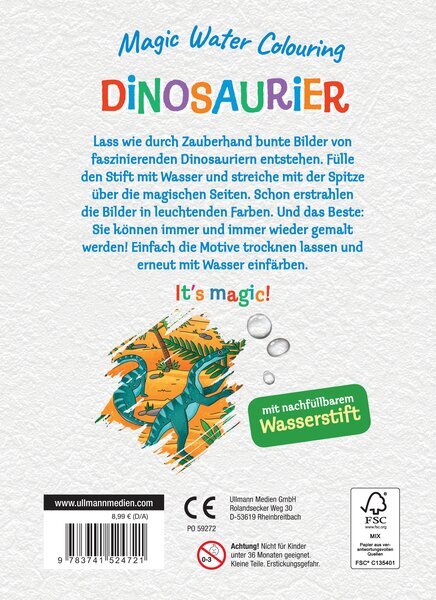 Magic Water Colouring - Dinosaurier (Spiralbindung)