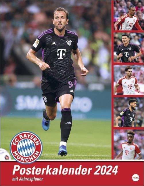 FC Bayern München Posterkalender 2024 (Spiralbindung) Buchhandlung