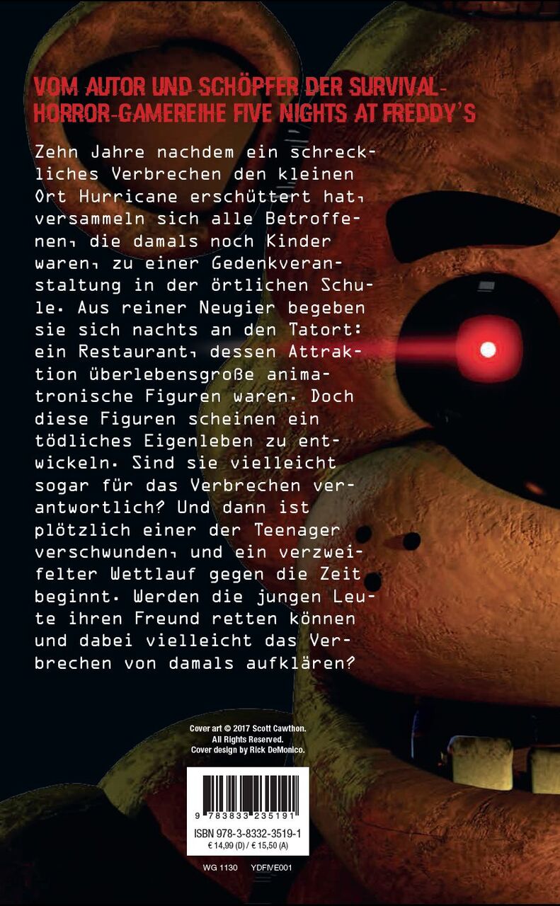 Five Nights at Freddy's: Die silbernen Augen (Paperback) | Buchladen am  Freiheitsplatz