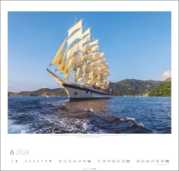 Tall Ships Kalender 2024 (Spiralbindung) HAFENFUCHS die Buchhandlung