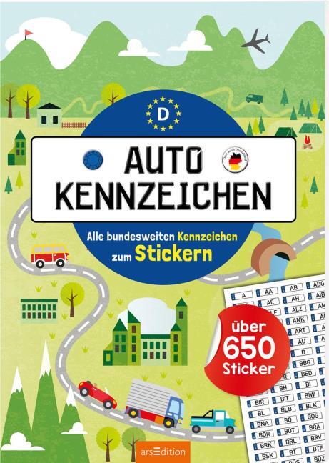 Autokennzeichen - Alle bundesweiten Kennzeichen zum Stickern (kartoniertes  Buch)