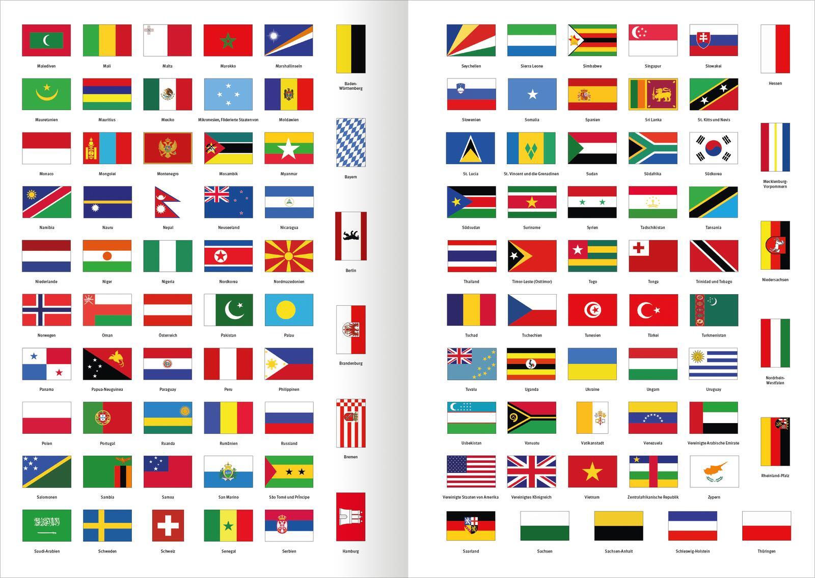 Alle Flaggen der Welt (kartoniertes Buch)