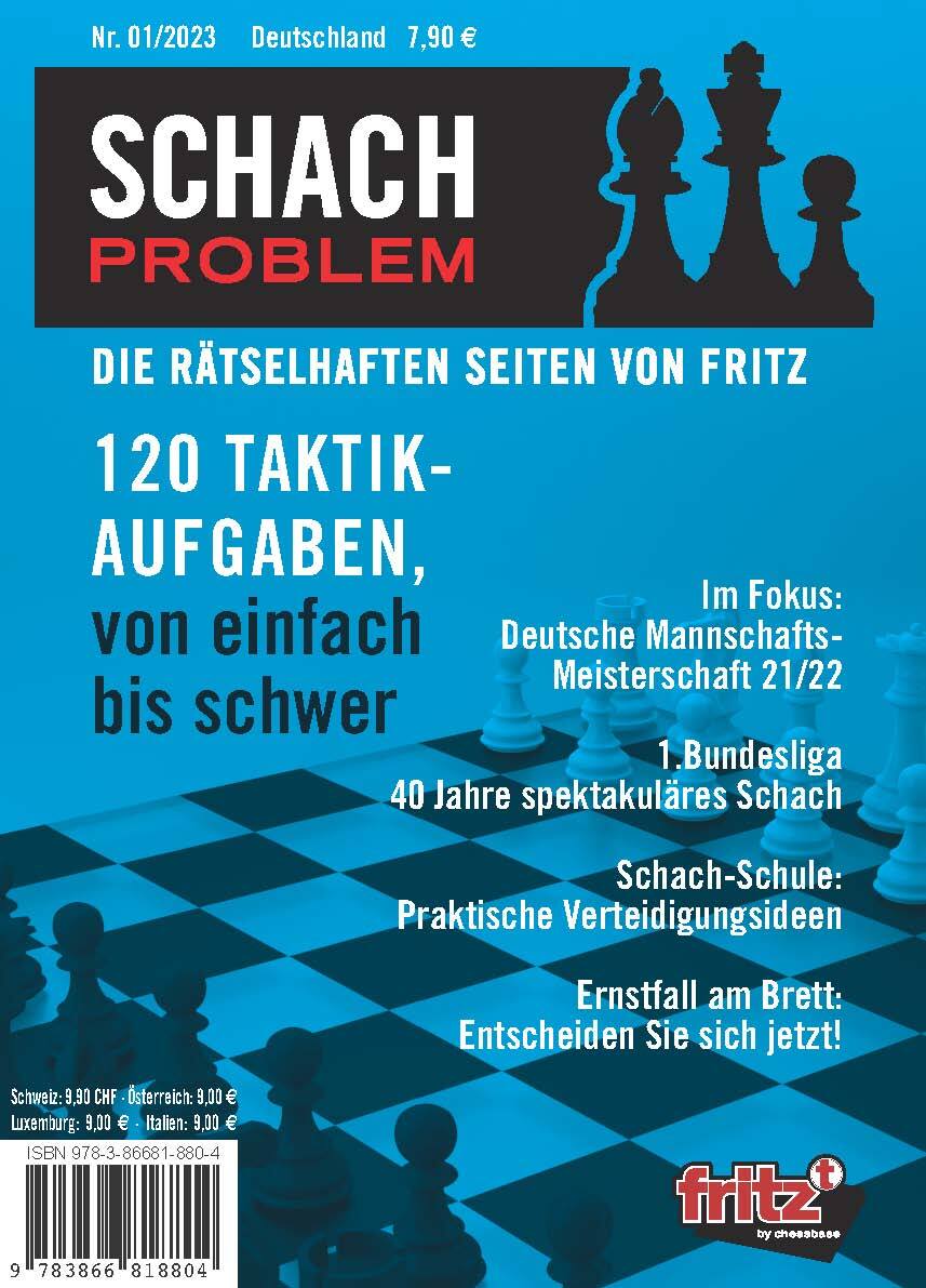 Schach Problem Heft 01/2023 von ChessBase GmbH (Geheftet) Buchhandlung Moritz und Lux