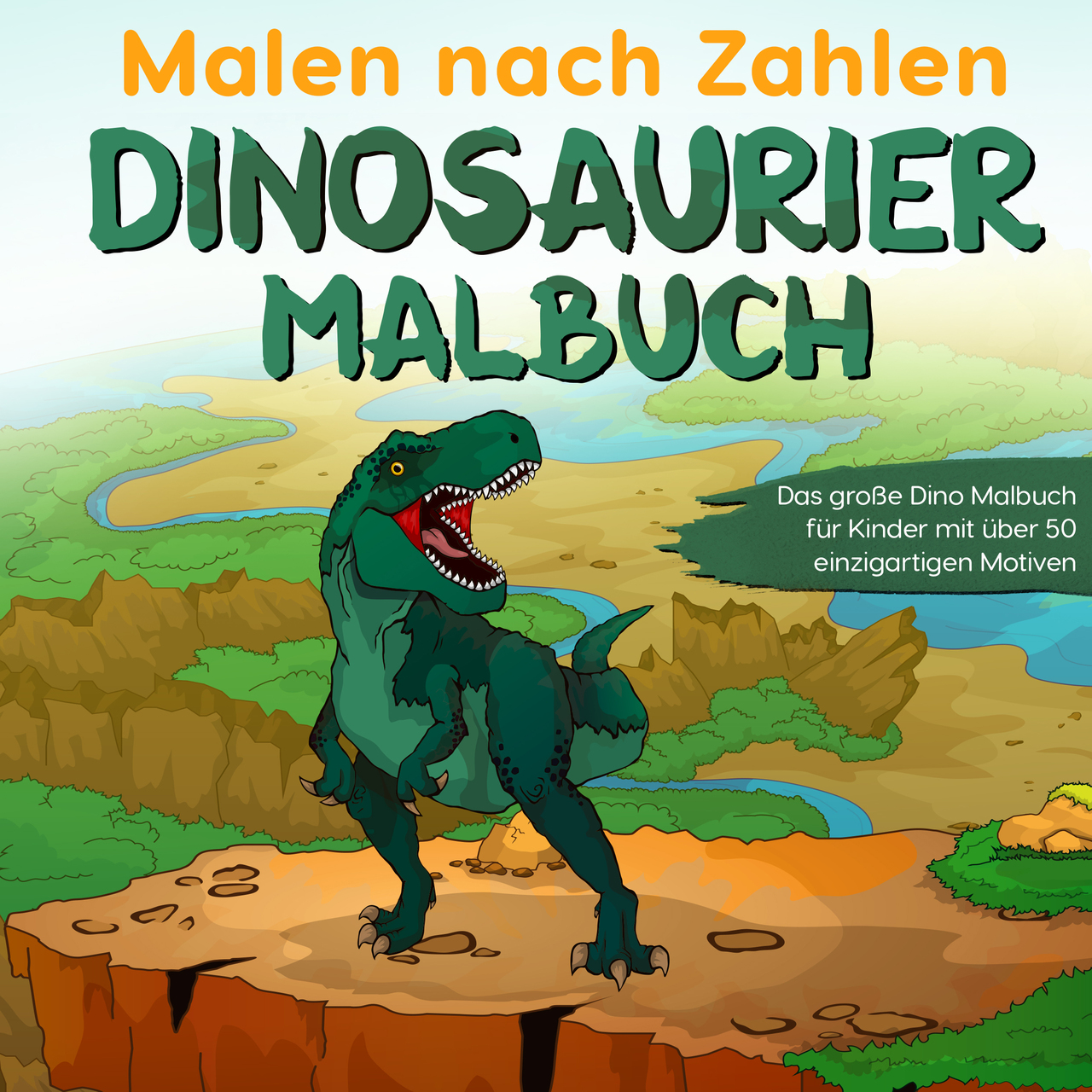 Malen nach Zahlen für Kinder: Dinosaurier (kartoniertes Buch)
