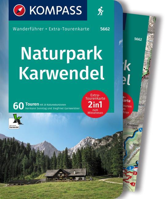 KOMPASS Wanderführer Naturpark Karwendel, 60 Touren (Englische Broschur)